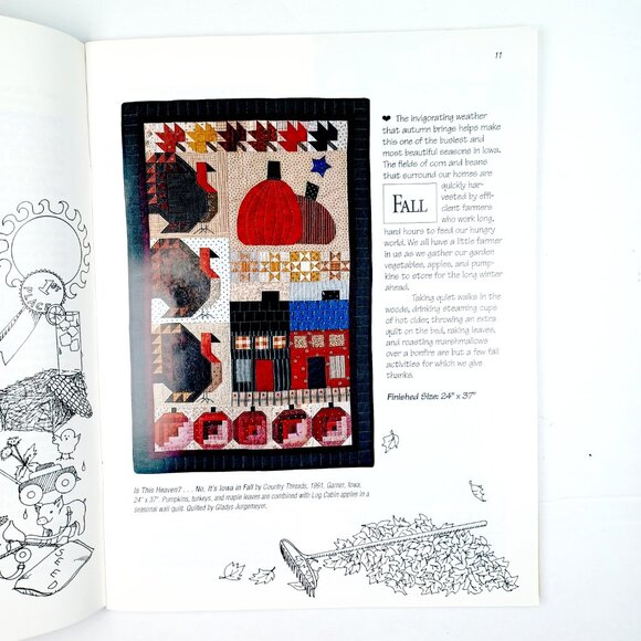 Vtg Country Threads Garner Iowa USA Quilt Shop Series Mary Tendall Connie Tesene - Picture 6 of 12